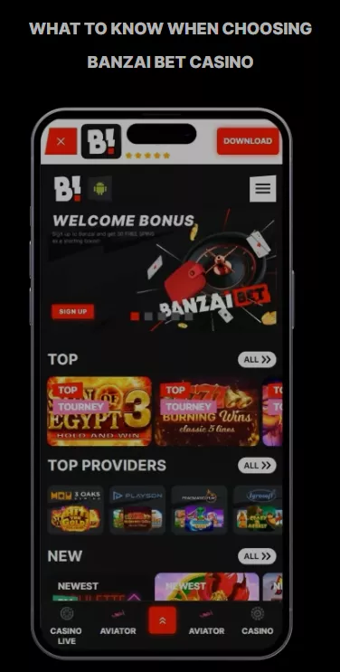 Casino Banzai Les meilleurs jeux de casino en ligne